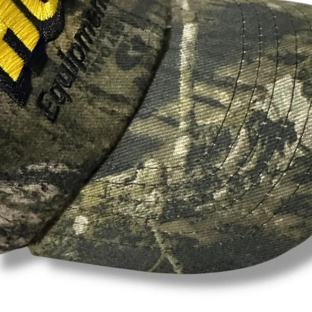 Hertz Equipment Rental Camo Hat Snapback Cap 100% Cotton OSFA Outdoor Retro Y2K
